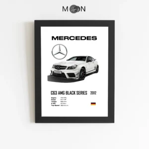 Decorative sign for the BENZ C63 AMG car | Code 158