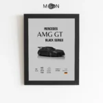تابلو دکوراتیو طرح ماشین BENZ AMG GT | کد 163
