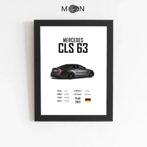 تابلو دکوراتیو طرح ماشین BENZ CLS63 | کد 165