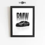 تابلو دکوراتیو طرح ماشین BMW | کد 168
