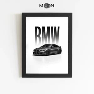 تابلو دکوراتیو طرح ماشین BMW | کد 168
