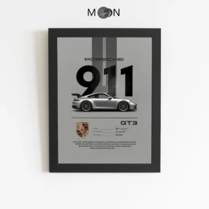 تابلو دکوراتیو طرح ماشین PORSCHE GT3 | کد 169