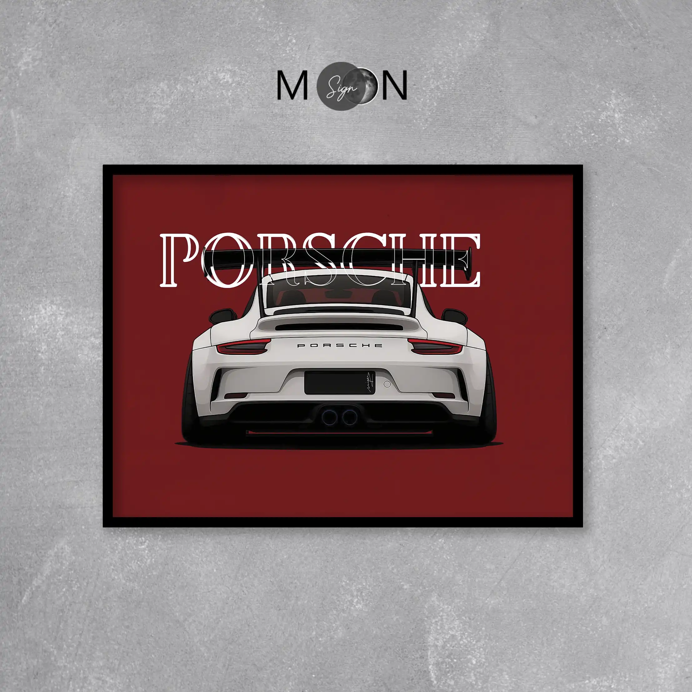 تابلو دکوراتیو طرح ماشین PORSCHE | کد 173