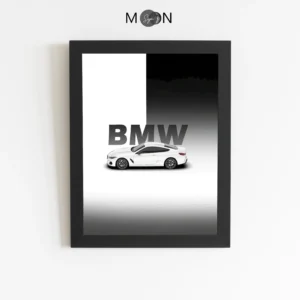 تابلو دکوراتیو طرح ماشین BMW | کد 146
