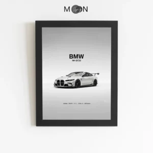 تابلو دکوراتیو طرح ماشین BMW M4 GT33 | کد 147