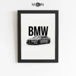 تابلو دکوراتیو طرح ماشین BMW | کد 148