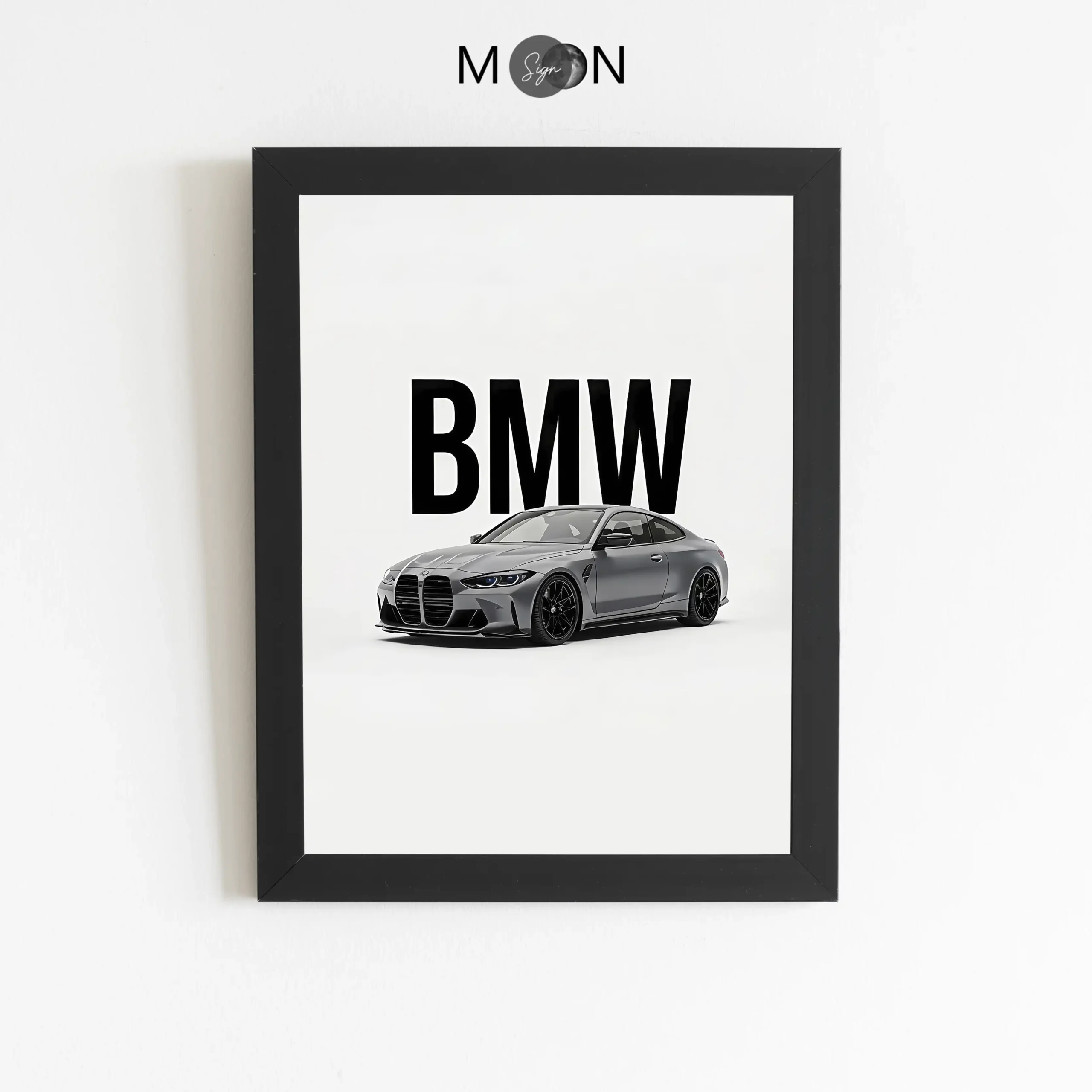 تابلو دکوراتیو طرح ماشین BMW | کد 148