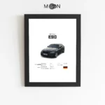تابلو دکوراتیو طرح ماشین BMW E90 | کد 152