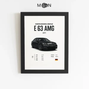 تابلو دکوراتیو طرح ماشین BENZ E63 AMG | کد 153