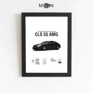 تابلو دکوراتیو طرح ماشین BENZ CLS 55 AMG | کد 155