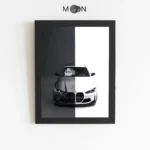 تابلو دکوراتیو طرح ماشین BMW | کد 141