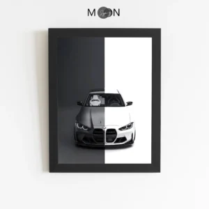 تابلو دکوراتیو طرح ماشین BMW | کد 141