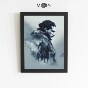 تابلو دیواری دکوراتیو طرح سریال Game of Thrones جان اسنو | کد 241